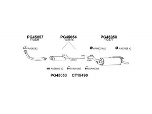 VENEPORTE 450456 išmetimo sistema