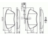 BOSCH 0 986 424 597 stabdžių trinkelių rinkinys, diskinis stabdys 
 Techninės priežiūros dalys -> Papildomas remontas
77362091, 77362194, 77362548, 77363942