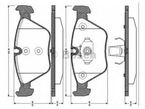 BOSCH 0 986 TB2 435 stabdžių trinkelių rinkinys, diskinis stabdys 
 Techninės priežiūros dalys -> Papildomas remontas
34 11 3 404 362, 34 11 6 750 148