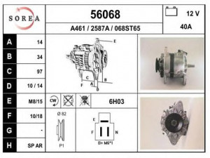 EAI 56068 kintamosios srovės generatorius
2703054012, 2703054013, 2703054020