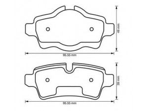 JURID 573200J-AS stabdžių trinkelių rinkinys, diskinis stabdys 
 Techninės priežiūros dalys -> Papildomas remontas
34216772894, 34216778325, 34216778326