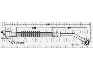 BORG & BECK BBH7411 stabdžių žarnelė 
 Stabdžių sistema -> Stabdžių žarnelės
04509995AB, 04509995AC, 04509995AD