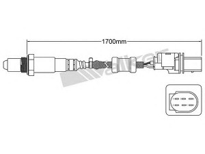 WALKER PRODUCTS 250-25028 lambda jutiklis 
 Variklis -> Variklio elektra
1K0998262AA, 07C906262CD, 07C906262CE