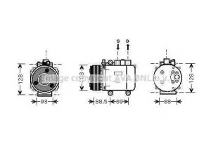 AVA QUALITY COOLING FDK174 kompresorius, oro kondicionierius 
 Oro kondicionavimas -> Kompresorius/dalys
1S7H19D629DC, 1S7H19D629DD, 4032669