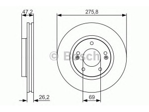 BOSCH 0 986 479 S81 stabdžių diskas 
 Stabdžių sistema -> Diskinis stabdys -> Stabdžių diskas
51712 3B000