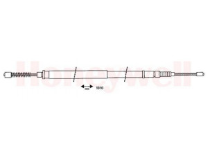 BENDIX 434405B trosas, stovėjimo stabdys 
 Stabdžių sistema -> Valdymo svirtys/trosai
3653105B10