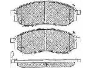 BSF 10879 stabdžių trinkelių rinkinys, diskinis stabdys 
 Techninės priežiūros dalys -> Papildomas remontas
AY040NS079, D10601BN0A, 410600023R