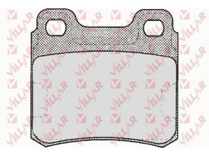 VILLAR 626.0317 stabdžių trinkelių rinkinys, diskinis stabdys