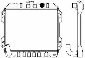 SAKURA  Automotive 1461-0205 radiatorius, variklio aušinimas