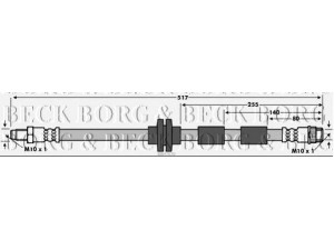 BORG & BECK BBH7670 stabdžių žarnelė 
 Stabdžių sistema -> Stabdžių žarnelės
462107573R, 82 00 441 654