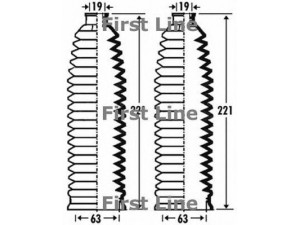 FIRST LINE FSG3271 gofruotoji membrana, vairavimas 
 Vairavimas -> Gofruotoji membrana/sandarinimai
4F0422831, 8E0 419 831 C, 8E0419831