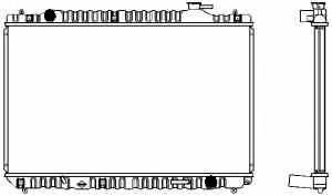 SAKURA  Automotive 1461-0214A radiatorius, variklio aušinimas