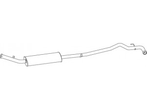 DINEX 66314 vidurinis duslintuvas 
 Išmetimo sistema -> Duslintuvas
6006004630, 7700312151