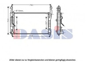 AKS DASIS 150079N radiatorius, variklio aušinimas 
 Aušinimo sistema -> Radiatorius/alyvos aušintuvas -> Radiatorius/dalys