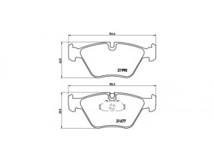 BREMBO P 06 065 stabdžių trinkelių rinkinys, diskinis stabdys 
 Techninės priežiūros dalys -> Papildomas remontas
34111164629, 3411164627, 34112157586