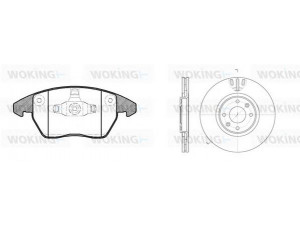 WOKING 811303.01 stabdžių rinkinys, diskiniai stabdžiai 
 Stabdžių sistema -> Diskinis stabdys -> Stabdžių remonto rinkinys
4246C00, 4252600
