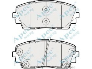 APEC braking PAD1877 stabdžių trinkelių rinkinys, diskinis stabdys 
 Techninės priežiūros dalys -> Papildomas remontas
581011YA30