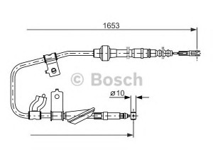 BOSCH 1 987 477 738 trosas, stovėjimo stabdys 
 Stabdžių sistema -> Valdymo svirtys/trosai
47560-SK3-E01, GVC 9023 56