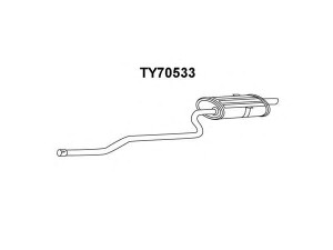 VENEPORTE TY70533 galinis duslintuvas 
 Išmetimo sistema -> Duslintuvas
174306A210