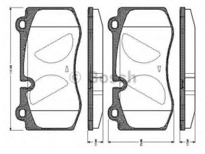BOSCH 0 986 TB3 050 stabdžių trinkelių rinkinys, diskinis stabdys
004 420 80 20, A 004 420 80 20