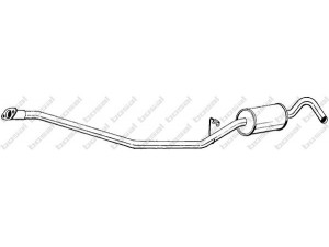 BOSAL 292-999 vidurinis duslintuvas 
 Išmetimo sistema -> Duslintuvas
1655809, 5028015