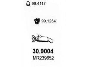 ASSO 30.9004 išleidimo kolektorius 
 Išmetimo sistema -> Išmetimo vamzdžiai
MB939561, MB939651, MR239651, MR239652