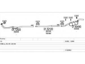 MTS C100082012792 išmetimo sistema 
 Išmetimo sistema -> Išmetimo sistema, visa