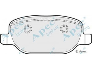 APEC braking PAD1537 stabdžių trinkelių rinkinys, diskinis stabdys 
 Techninės priežiūros dalys -> Papildomas remontas
77363579, 77363580, 77363818, 77363819