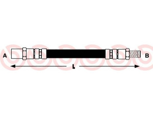 BREMBO T 50 003 stabdžių žarnelė 
 Stabdžių sistema -> Stabdžių žarnelės
1234280635, 1294280035, 83615403403