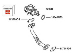WAHLER 7900388 išmetamųjų dujų recirkuliacija 
 Variklis -> Išmetimo emisijos valdymas -> Prekių paieška pagal schemą