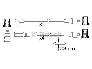 BOSCH 0 986 357 146 uždegimo laido komplektas 
 Kibirkšties / kaitinamasis uždegimas -> Uždegimo laidai/jungtys
7552294, 7580738, 7604907, 7604977