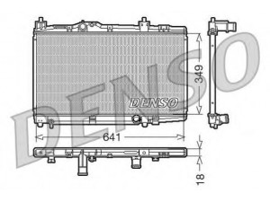 DENSO DRM50005 radiatorius, variklio aušinimas 
 Aušinimo sistema -> Radiatorius/alyvos aušintuvas -> Radiatorius/dalys
164000N011, 1640033080