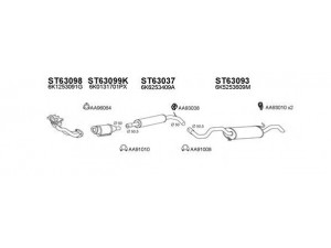 VENEPORTE 630184 išmetimo sistema