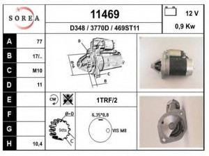 EAI 11469 starteris
M3T12672, MD001155, MD001550, MD001552