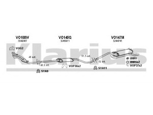 KLARIUS 960058U išmetimo sistema 
 Išmetimo sistema -> Išmetimo sistema, visa