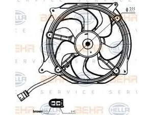 HELLA 8EW 351 000-421 ventiliatorius, radiatoriaus 
 Aušinimo sistema -> Oro aušinimas
3BD 959 455 B