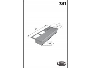 MECAFILTER ELP9141 oro filtras 
 Techninės priežiūros dalys -> Techninės priežiūros intervalai
51775324, 55193849, 1542778, 51775324