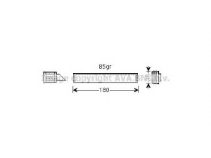 AVA QUALITY COOLING VWD331 džiovintuvas, oro kondicionierius 
 Oro kondicionavimas -> Džiovintuvas
7N0898191, 7N0898191