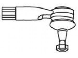 FRAP 2619 skersinės vairo trauklės galas 
 Vairavimas -> Vairo mechanizmo sujungimai
1K0423811A, 1K0423811E, 1K0423811A