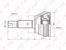 LYNXauto CO-7505 jungčių komplektas, kardaninis velenas
43410-52060, 43420-52060