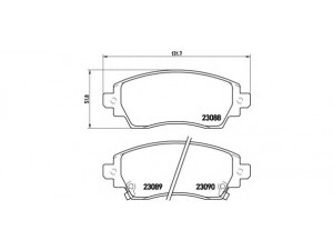 BREMBO P 83 042 stabdžių trinkelių rinkinys, diskinis stabdys 
 Techninės priežiūros dalys -> Papildomas remontas
0446502030, 0446502140, 04465YZZBE
