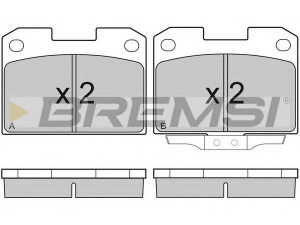 BREMSI BP2755 stabdžių trinkelių rinkinys, diskinis stabdys 
 Techninės priežiūros dalys -> Papildomas remontas
MB895303, MR3889573, MR389573