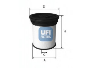 UFI 26.019.01 kuro filtras 
 Techninės priežiūros dalys -> Papildomas remontas
04726067AA, K04726067AA