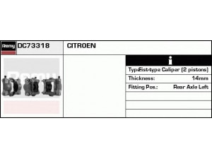 DELCO REMY DC73318 stabdžių apkaba 
 Dviratė transporto priemonės -> Stabdžių sistema -> Stabdžių apkaba / priedai
4400 L3