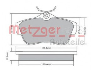 METZGER 1170192 stabdžių trinkelių rinkinys, diskinis stabdys 
 Techninės priežiūros dalys -> Papildomas remontas
4253.68, 77364513, 9467549087, 4253.67