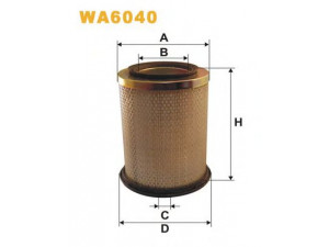 WIX FILTERS WA6040 oro filtras 
 Filtrai -> Oro filtras
95600491, PC834, EL2149