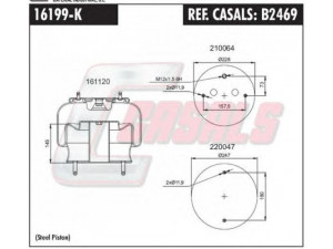 CASALS B2469 dėklas, pneumatinė pakaba 
 Pakaba -> Pneumatinė pakaba
1362145, 1386199