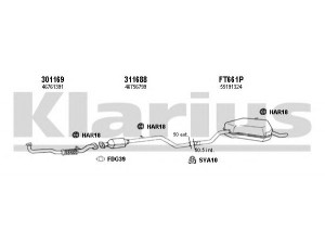 KLARIUS 330919U išmetimo sistema 
 Išmetimo sistema -> Išmetimo sistema, visa