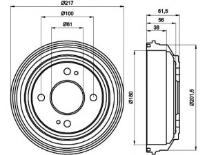MINTEX MBD221 stabdžių būgnas 
 Stabdžių sistema -> Būgninis stabdys -> Stabdžių būgnas
42610SB2000, 42610SB2010, 42610SB2760