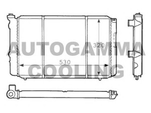 AUTOGAMMA 100862 radiatorius, variklio aušinimas 
 Aušinimo sistema -> Radiatorius/alyvos aušintuvas -> Radiatorius/dalys
7700696140, 7701403402